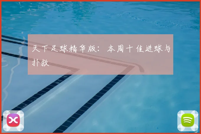 天下足球精华版：本周十佳进球与扑救