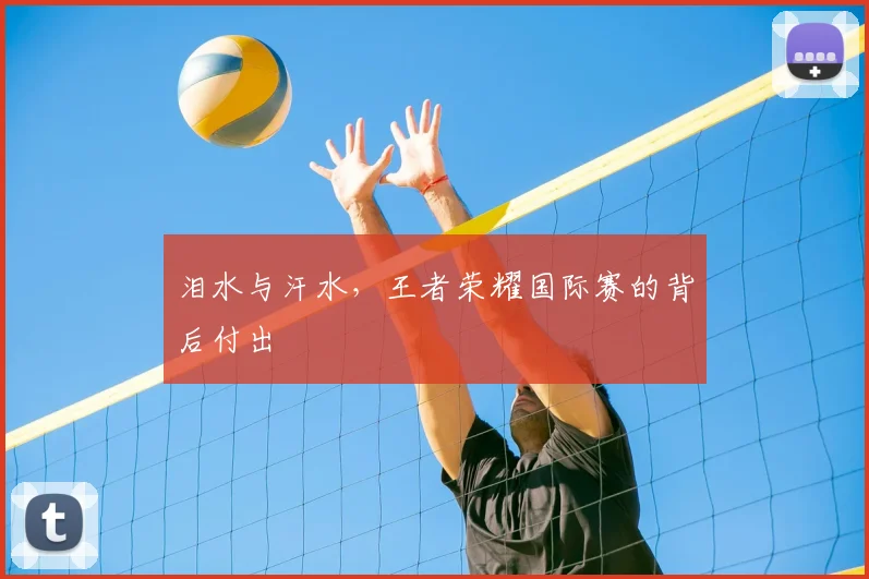 泪水与汗水，王者荣耀国际赛的背后付出